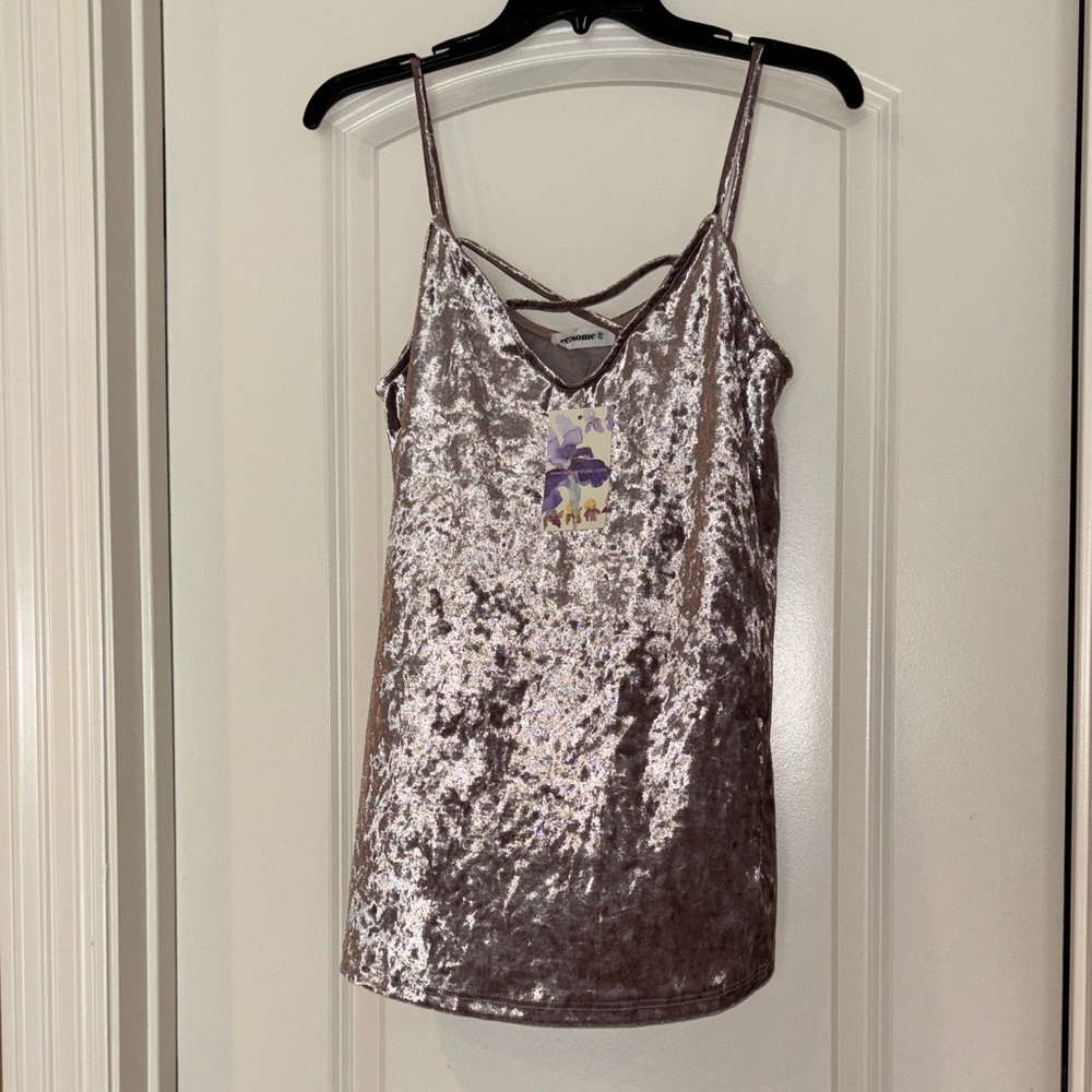 eesome Velvet Camisole - Taupe